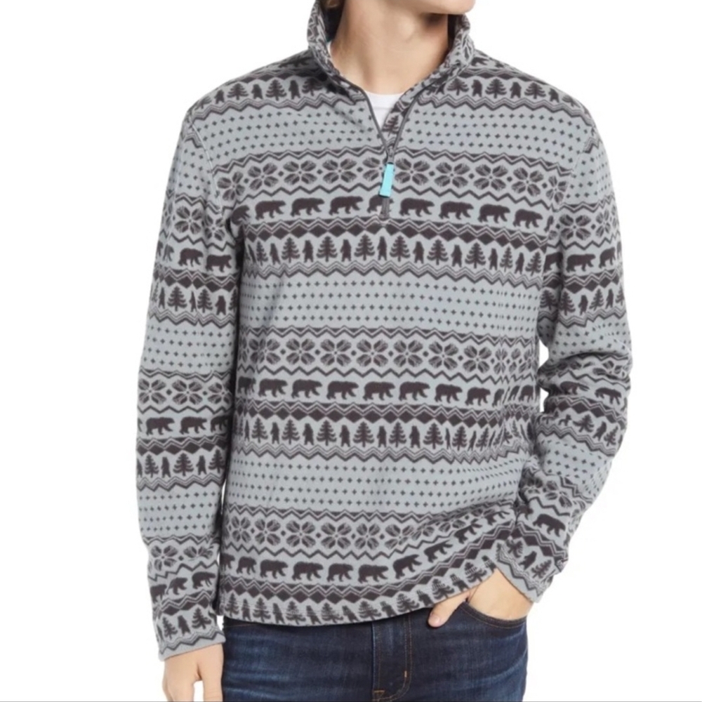 Chubies The Bear Hug Fleece Half Zip UP Jacket